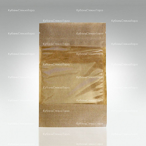 Крафт-пакет 120*185 окно 10см (зип-лок) оптом и по оптовым ценам в Ижевске