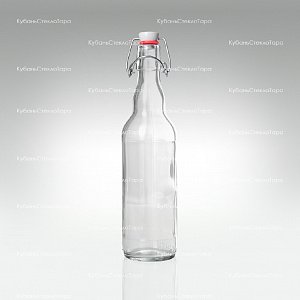 Бутылка «Бугельная» 0,500 л. (прозрачная) стеклянная с пробкой оптом и по оптовым ценам в Ижевске