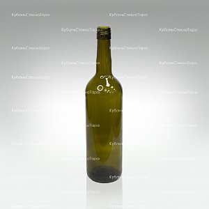 Бутылка 0,750 Бордо оливковая ВИНТ(30) стекло оптом и по оптовым ценам в Ижевске