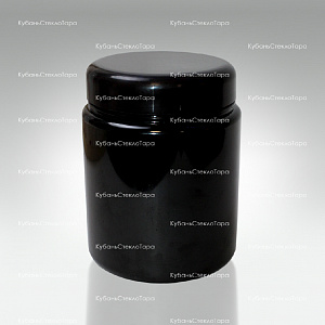 Банка 1 л (100) пластик черная с крышкой (Б-Ч-1000) оптом и по оптовым ценам в Ижевске