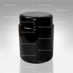 Банка 1 л (100) пластик черная с крышкой (Б-Ч-1000) оптом и по оптовым ценам в Ижевске