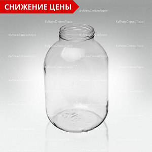 Стеклобанка 3,0 ТВИСТ (82) банка стеклянная оптом и по оптовым ценам в Ижевске