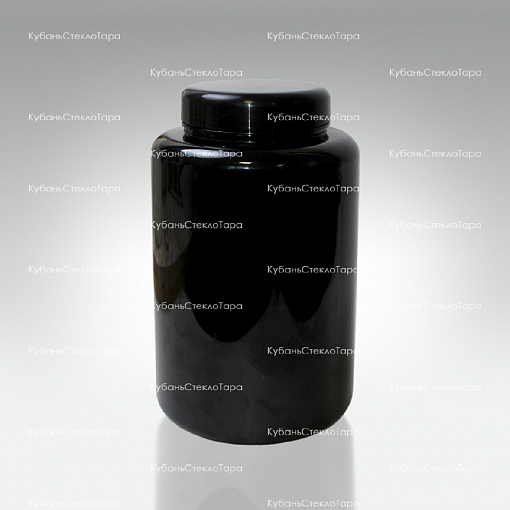 Банка 3 л (100) пластик черная с крышкой (Б-Ч-3000) оптом и по оптовым ценам в Ижевске