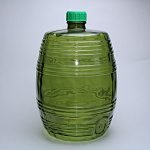 Бутыль 10,0 л Бочонок (зеленый) стеклянный
