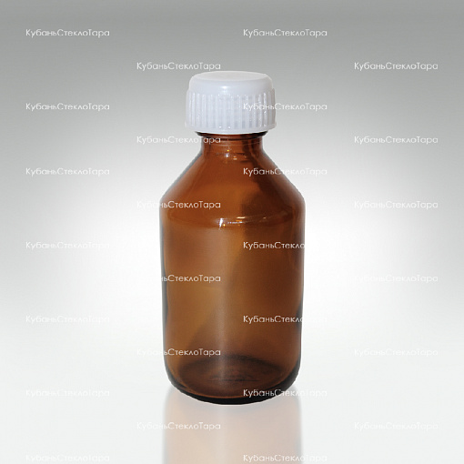 Флакон стеклянный ТВИСТ 50 см3 коричневый (пробка + крышка) оптом и по оптовым ценам в Ижевске