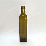 Бутылка 0,500  (31,5)"MARASCA" оливковая стекло