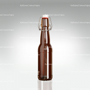 Бутылка «Бугельная» 0,330 л. (Коричневая) стеклянная с пробкой оптом и по оптовым ценам в Ижевске