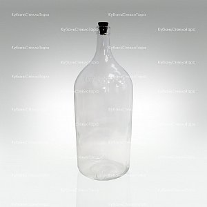 Бутыль 3,075 л "Четверть" стеклянный с пробкой оптом и по оптовым ценам в Ижевске