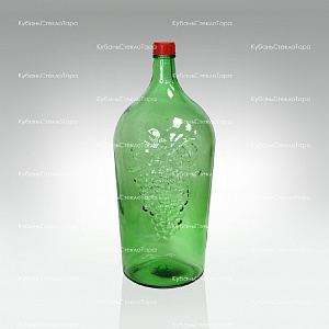 Бутыль 7,0 л "Симон" (38) стеклянный с крышкой зеленый оптом и по оптовым ценам в Ижевске