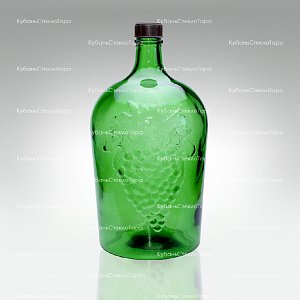 Винная бутылка 5 л (38) зеленая стекло оптом и по оптовым ценам в Ижевске